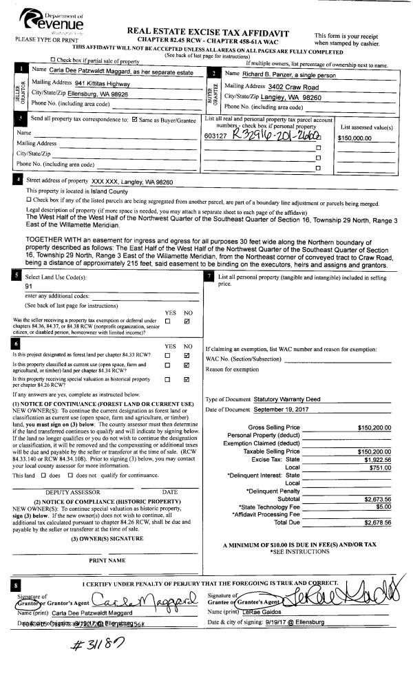 Island County Assessor & Treasurer Property Details 38 HERBER