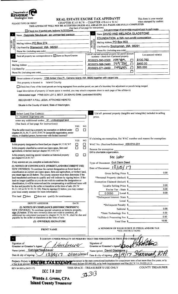 Island County Assessor & Treasurer Property Details 813 JONES, JOHN