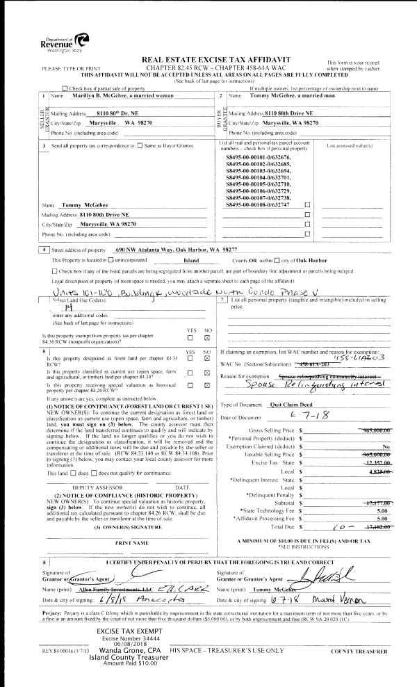 Island County Assessor & Treasurer Property Details 945 GROESCHEN